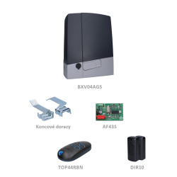 CAME BXV 4 SAFE ATOMO sada pre posuvnú bránu do 400kg, 1x BXV04AGS (24V, 170W, 350N) 1x ZN7, 1x AF43S, 1x TOP44RBN, 1 pár DIR10 CAME BXV 4 SAFE ATOMO sada pre posuvnú bránu do 400kg, 1x BXV04AGS (24V, 170W, 350N) 1x ZN7, 1x AF43S, 1x TOP44RBN, 1 pár DIR10